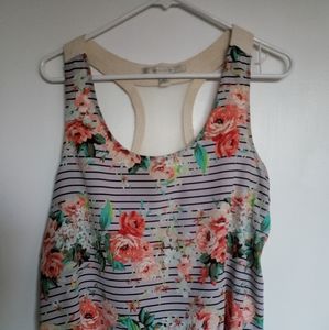 Lauren Conrad mixed media tank